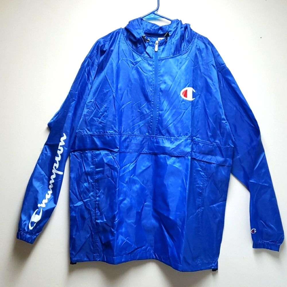 Champion Jacket Mens Big and Tall Hoodie Anorak Windbreaker Jacket for Men (NWT) - Picture 9 of 14